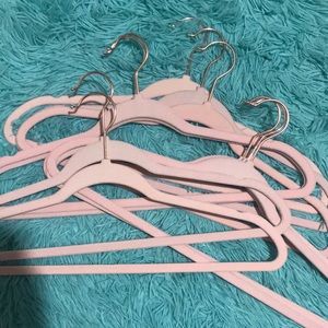 Blush pink and rose gold non slip hangers